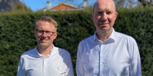 Kommerciel direktør i EGN, Kasper Nyeng Jordan (tv) og CEO for IDONEA, Mikael Trolle. Sammen vil de bruge model for ledelse i ny type netværksgruppe